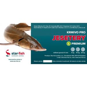 Krmivo pro jesetery Premium L 6 mm, 25 kg