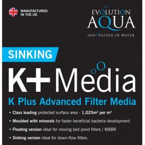 Kaldnes K+ media 50L Sinking, potápivé, černé 