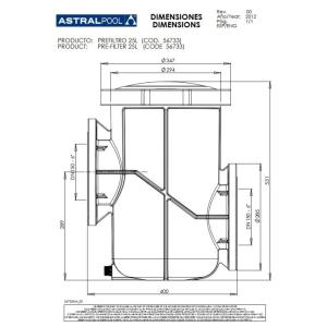 AstralPool předfiltr 25 l